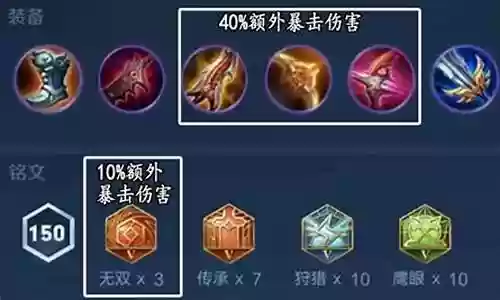 百里守约攻速流装备插图