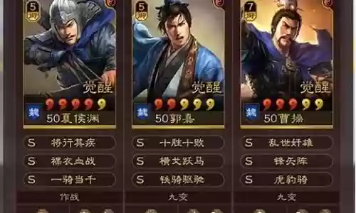 三国志战略版骑阵容插图