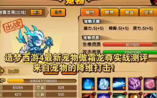 造梦西游ol宠物4个技能怎么用插图