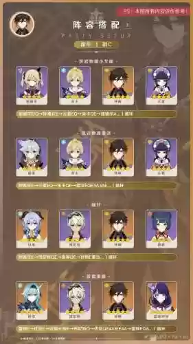 钟离阵容截图插图