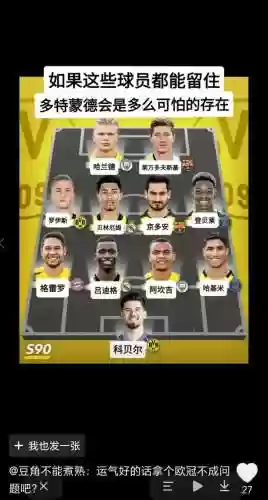 多特蒙德阵容号码插图1