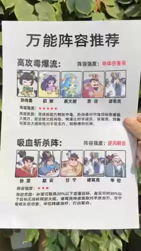 武将阵容推荐_1插图1