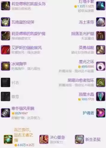 魔兽世界6.2奶骑装备选择插图1