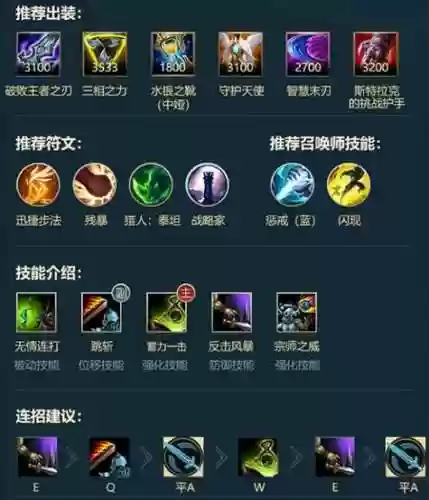武器大师打野秒人出装插图