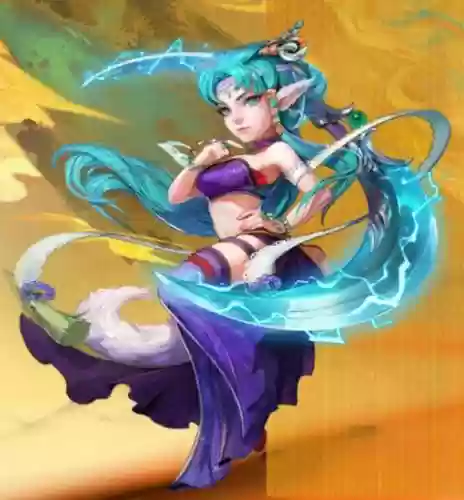 梦幻西游2手游媚灵狐原画插图
