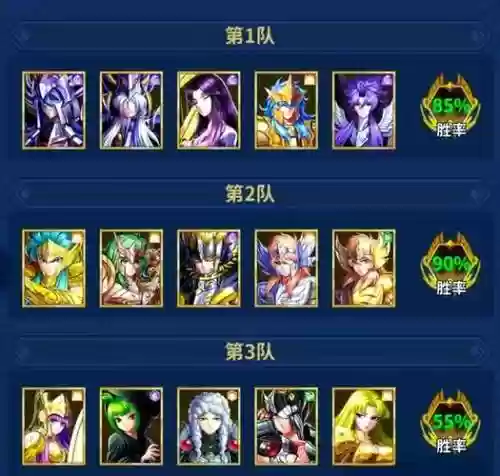 圣斗士星矢集结阵容搭配插图1