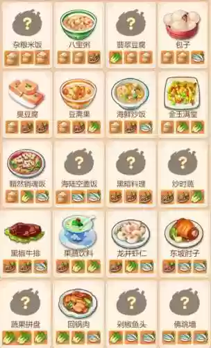 梦幻西游灶台食谱插图1