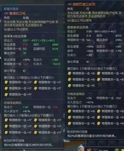 永恒之塔35达人武器属性插图1