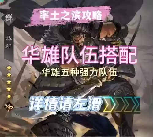 率土之滨华雄阵容搭配插图