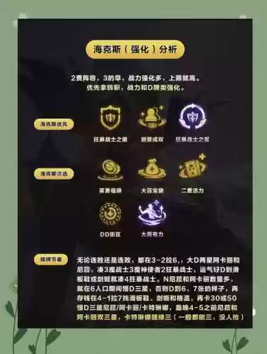 狂战流完美阵容搭配插图1