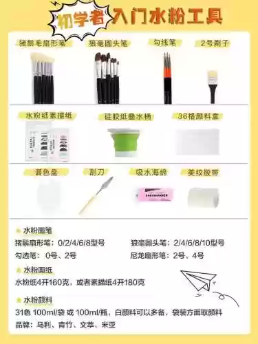 水粉初学者装备_2插图1