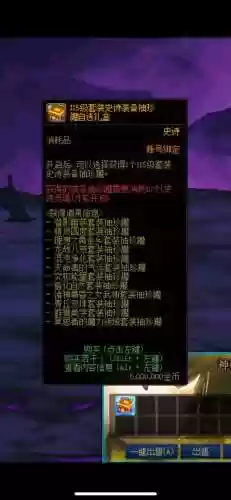 史诗装备礼盒lv85，史诗套装插图1