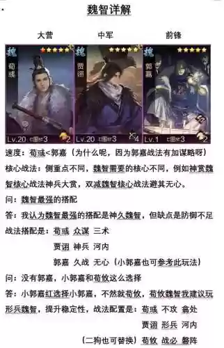 魏智阵容搭配，魏智用什么阵容针对插图1
